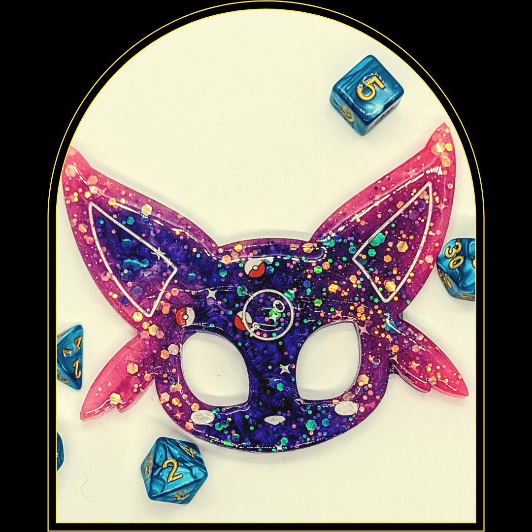 EspeonThis 3.5" tall keychain is the perfect addition to your Pokemon team or just a fantastic touch on your keyring. Made from food safe and heat safe resin, this little Witchin Waifu