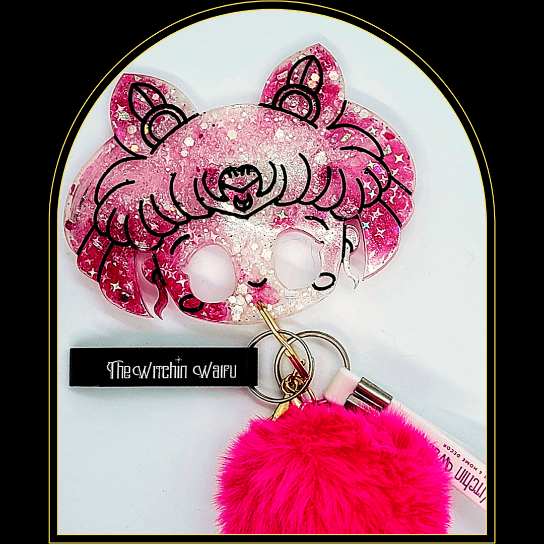 Chibi MoonThis is a fully customizable item. Meaning you select the resin colors and puff colors.This item is custom crafted and will be 100% unique to you. The colors below aWitchin Waifu