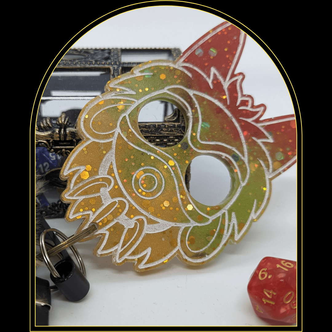 Mononoke-Spirit MaskThis is a fully customizable item. Meaning you select the resin colors and puff colors.This item is custom crafted and will be 100% unique to you. The colors below aWitchin Waifu