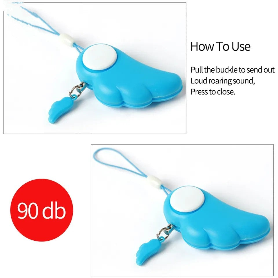 Angel Wing Personal AlarmDare to take on the world with the Angel Wing Personal Alarm! This 90-decibel personal alarm comes in a striking blue angel wing design, empowering you to seize the Witchin Waifu