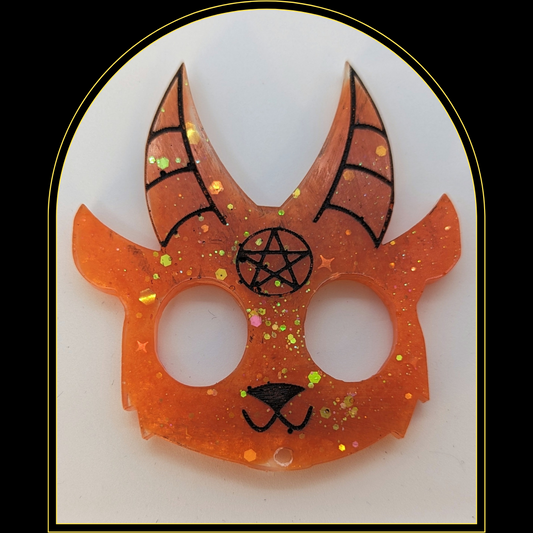 Goat Demon keychainThis is a fully customizable item. Meaning you select the resin colors and puff colors.This item is custom crafted and will be 100% unique to you. The colors below aWitchin Waifu