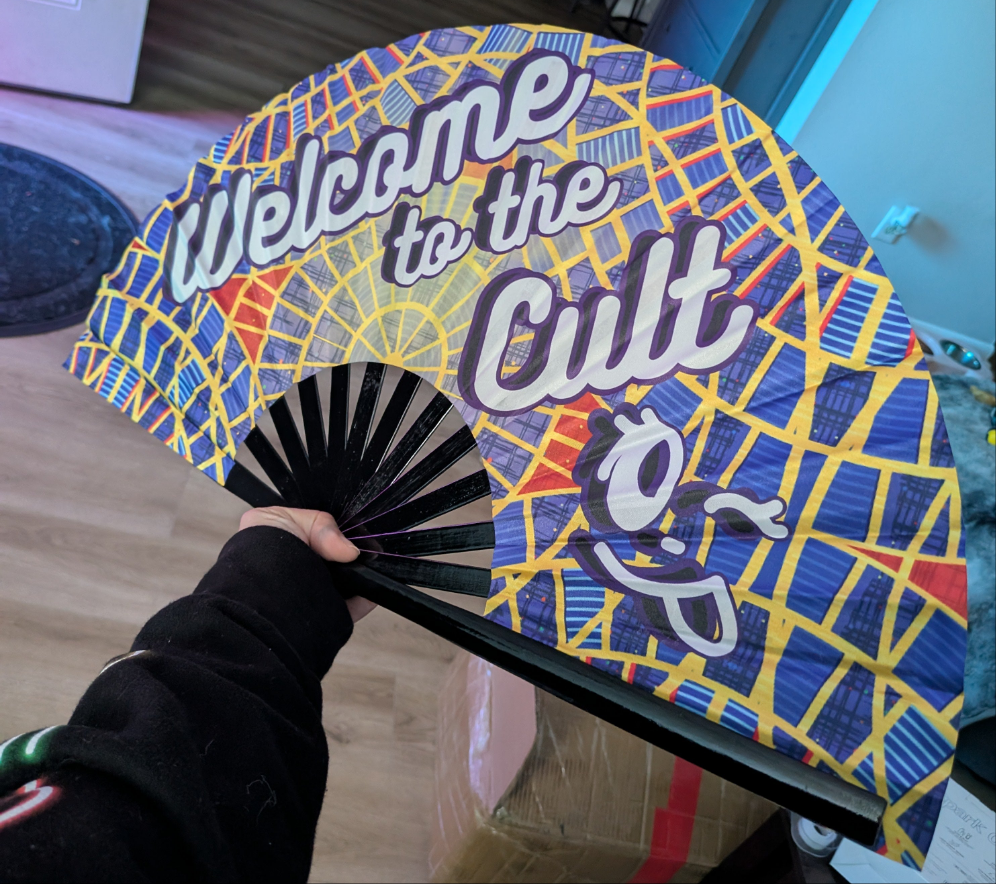 **Pre-order** Cult of the Carpet 13" hand fan