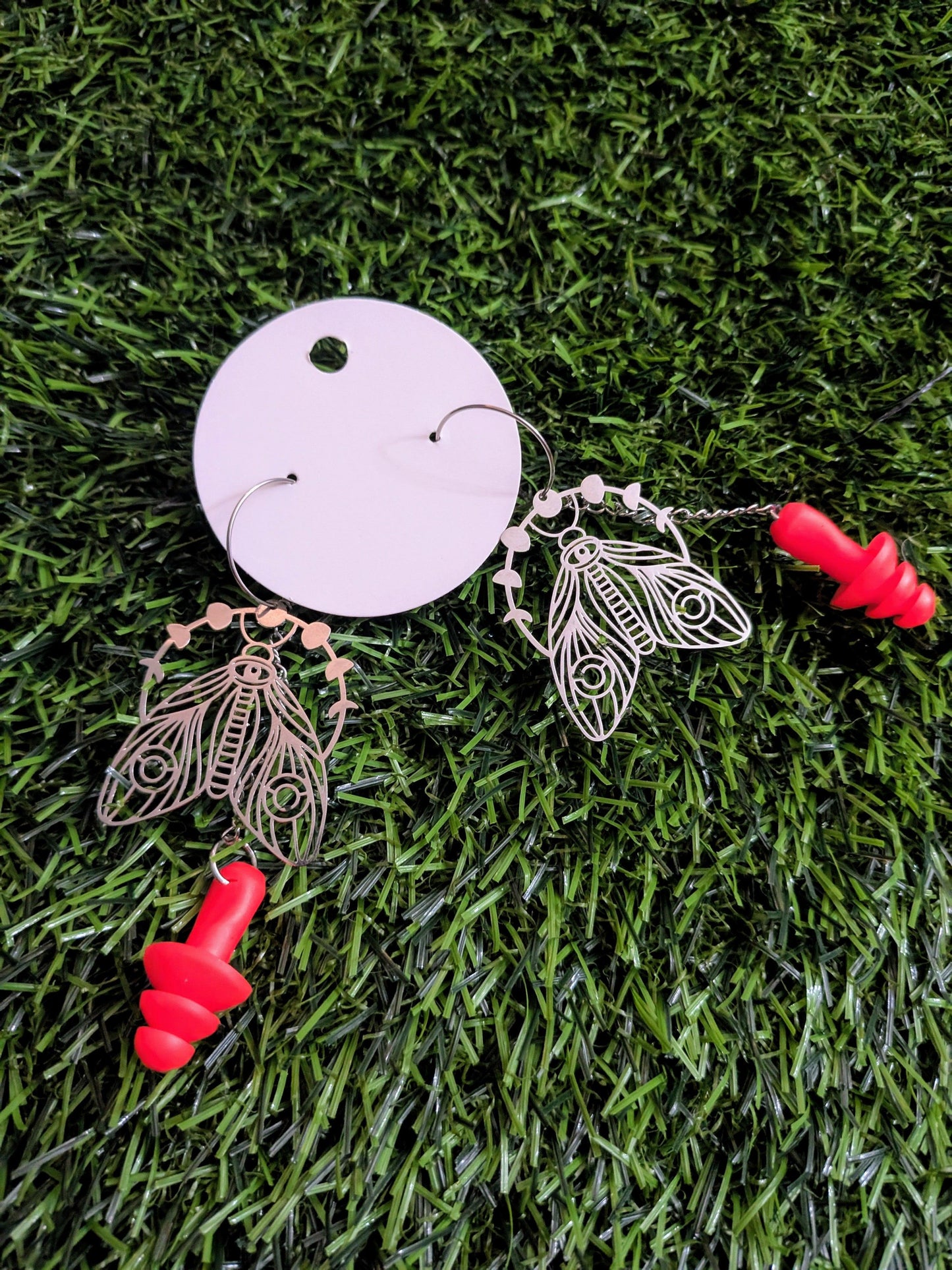 Earplug Steel Clasp Earrings