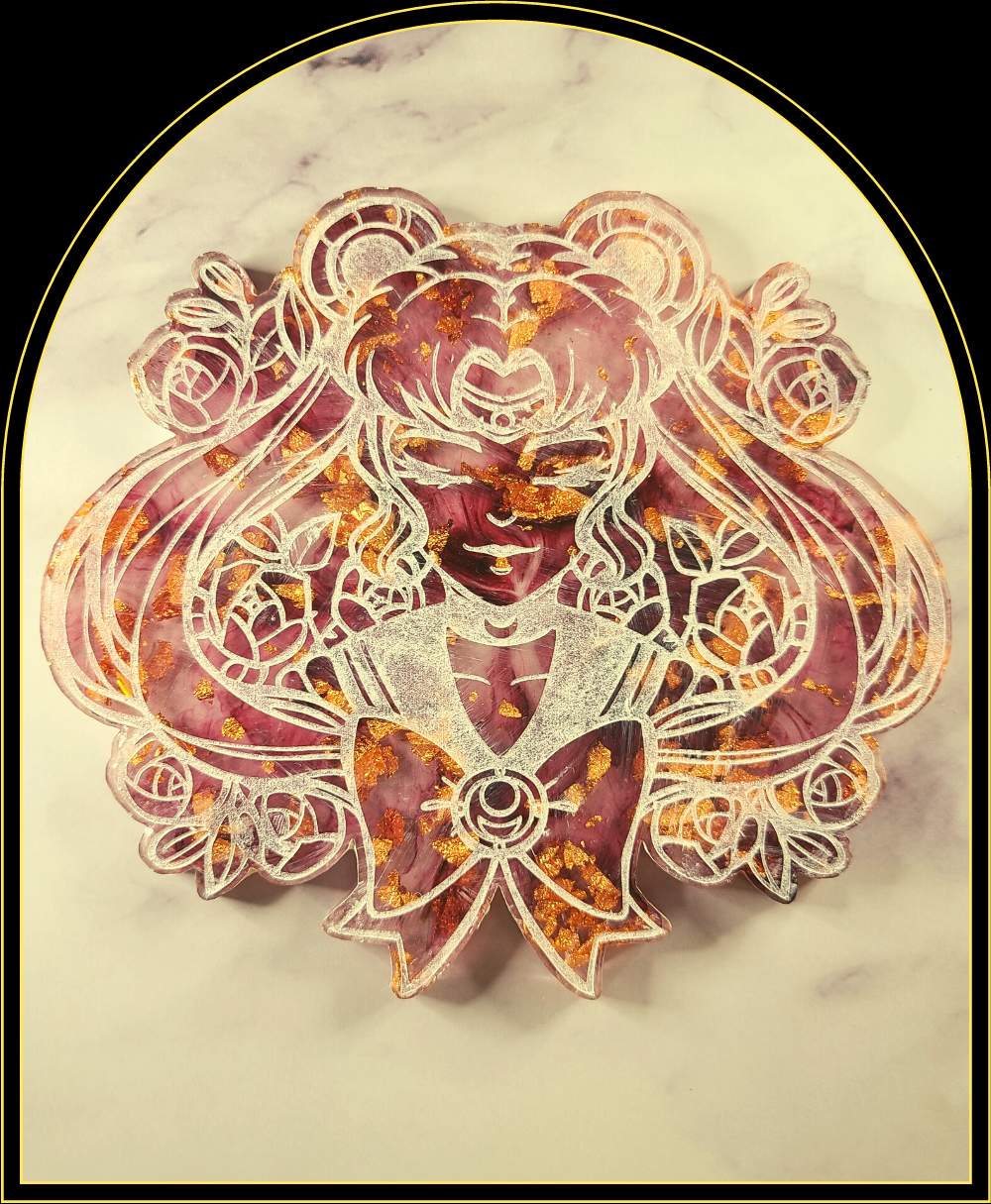 Moon Mama Wall ArtIn the name of love and justice... take home your own Sailor senshi .This 3x5" food touch safe epoxy resin piece is the perfect way to make any room more magical.TheWitchin Waifu