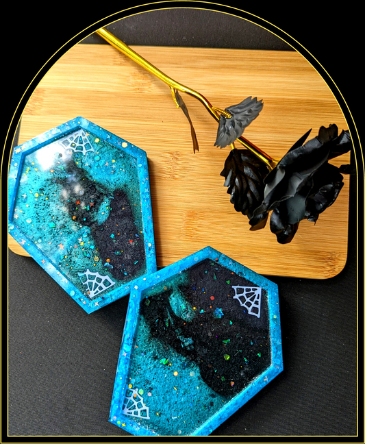 Coffin CoasterBring "dearly departed" style to your home with Coffin Coasters! These custom-made resin coasters are the perfect accessory for any spooky soiree. Add a touch of theWitchin Waifu