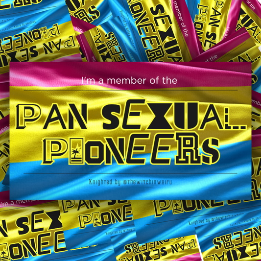 Pansexual Pioneers sticker