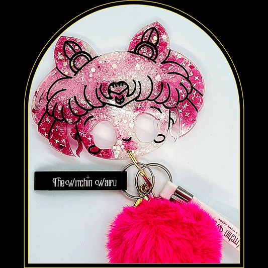 Chibi MoonThis is a fully customizable item. Meaning you select the resin colors and puff colors.This item is custom crafted and will be 100% unique to you. The colors below aWitchin Waifu