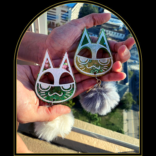ACNH CatsThis is a fully customizable item. Meaning you select the resin colors and puff colors.This item is custom crafted and will be 100% unique to you. The colors below aWitchin Waifu