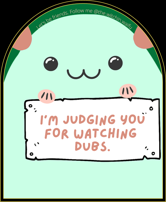 Judging You StickerAdd a touch of humor and sass to your everyday items with the Judging You sticker! This high-quality vinyl sticker features a bold and eye-catching design that will Witchin Waifu