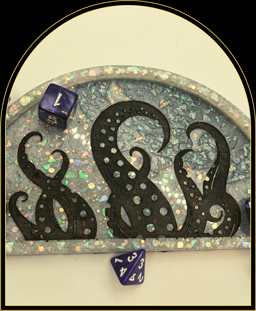 Tentacle TrayBring your gaming experience to another level with this Tentacle Tray! Crafted from resin, its tentacles appear to hold your dice in it clutches, while its velvet baWitchin Waifu