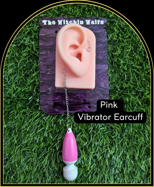Functional Vibrator Steel Earcuff