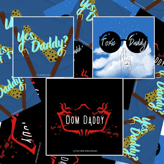 "JJK" Daddy sticker pack of 3- Preorder