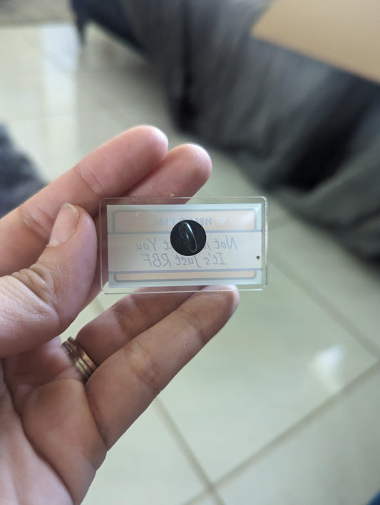 Sarcastic Nametag Pin