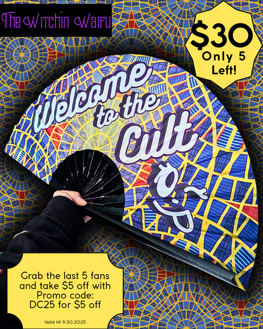 Cult of the Carpet 13" hand fan