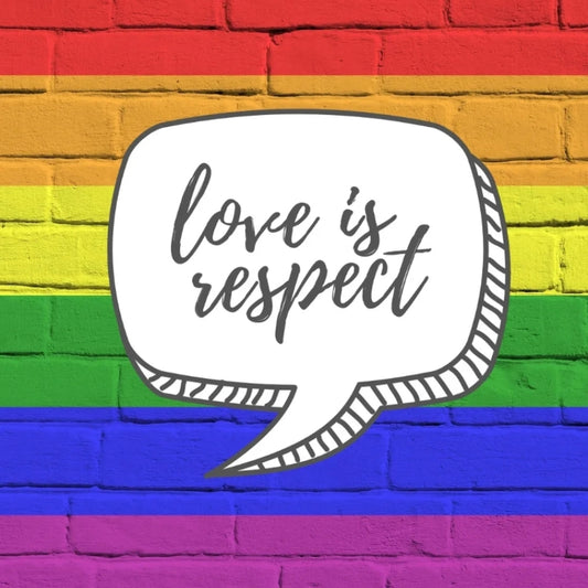 Love Is Respect  StickerAdd a pop of color to your life with our Love Is Rainbow Large Sticker! This vibrant and eye-catching sticker is the perfect addition to any notebook, laptop, or watWitchin Waifu